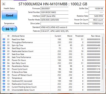 Predám 2,5" HDD disk Seagate 1TB SATA 6Gb/s - 2