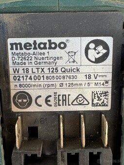 Predám aku uhlovu brusku metabo - 2