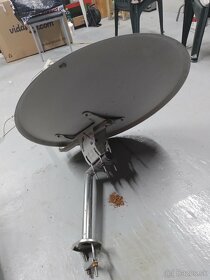 satelitná parabola , držiak , konvertor pre 4 televízory - 2