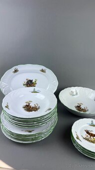 Obedová súprava, NOVÁ, poľovnícky porcelán - 2