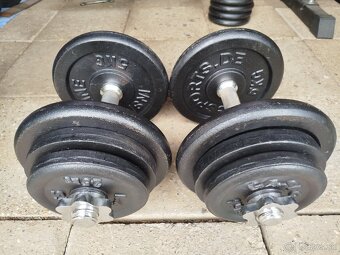 Jednoručné činky 2 x 22kg - 2