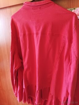 Nová ružová bunda pre moletky xxxl - 2