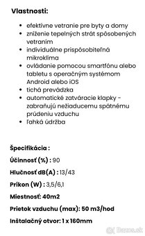 Lokálna rekuperácia - 2