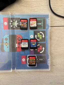 Nintendo switch+hry ringfit a ochranné sklo - 2