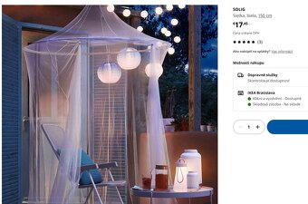 Ikea SOLIG sieťka - baldachýn - 2