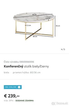 Predám nový konferenčný stolík - 2