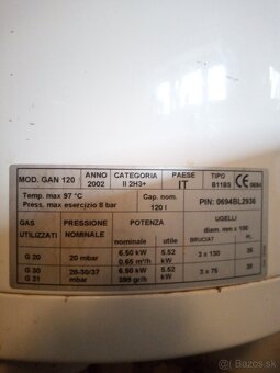 Plynový bojler - 2
