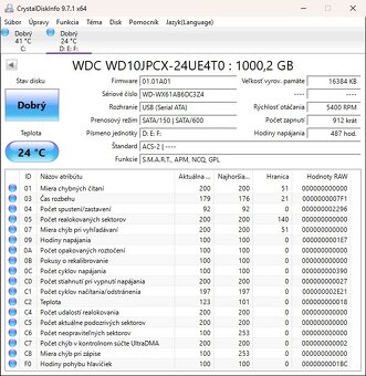 WD BLUE 1TB 5.4k 8MB SATA II 2.5'' WD10JPCX - 2