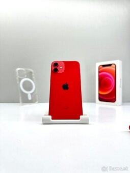 iPhone 12 MINI RED TOP STAV NOVÁ BATÉRIA 100% - 2