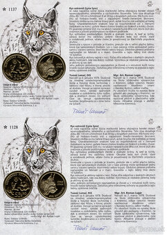 Autorské karty k minciam 5€ - 2