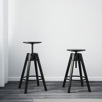 NOVÁ barová stolička DALFRED (IKEA) čierna - 2