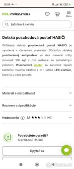 Poschodová posteľ hasiči - 2