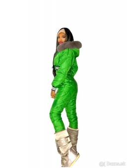 Krásna zelená dámska lyžiarska súprava - bunda + nohavice - 2