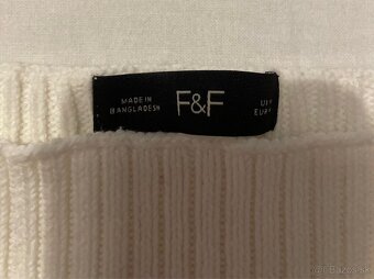 Biely svetrik F@F - 2