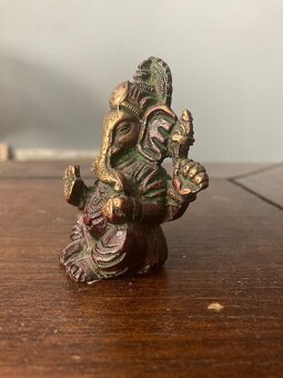 Soška Ganesha bronz výška 6,5cm - 2