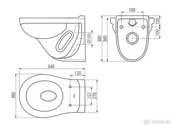 Závesné WC (alca - 2