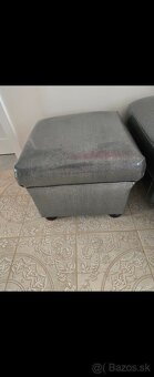 Sedačka s taburetkami - 2