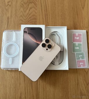 iPhone 16 Pro 256 gb Desert Titanium v záruke +príslušenstvo - 2