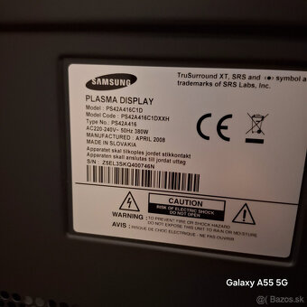 Plazmový televízor Samsung 107 cm - 2