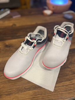 Dámske golfové topánky, Footjoy Pro SL Sport White/Navy/Pink - 2