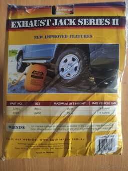 Bushranger Exhaust Jack Series II, zdvihák pre 4WD vozidlá - 2