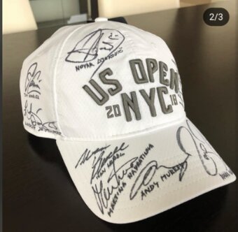 US Open 2018 signed cap Federer, Djokovic, Murray - 2