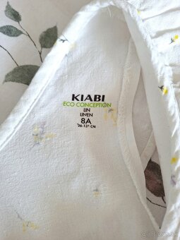 KIABI ľanové šatičky, veľ. 8 rokov - 2