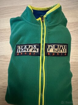 Zelena mikina zn. Napapijri, veľkosť 170 - 2
