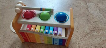 Drevená zatĺkačka s xylofónom - 2