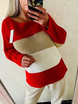 Damsky svetrik strips - 2