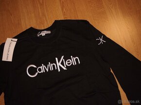 Calvin Klein pánska mikina čierna - 2