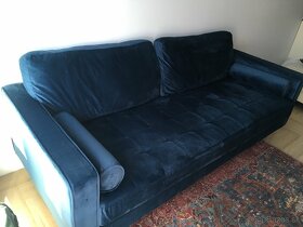 Nádherný zamatový gauč - 2