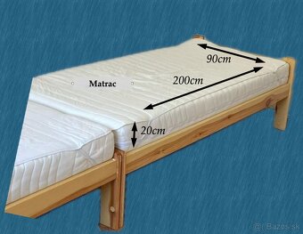 Postele s novými matracmi - 2
