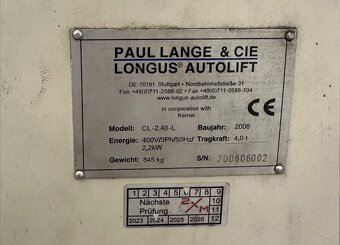 Dvojstlpový autozdvihak longus 4t - 2