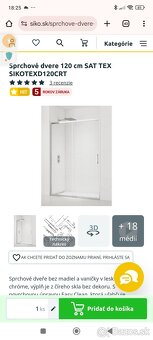 Sprchové dvere 120 - 2