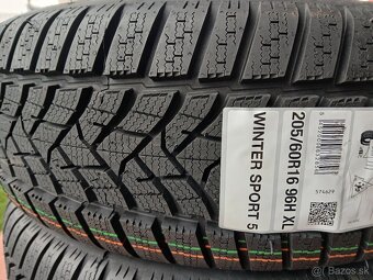 Predám nové zimné pneumatiky DUNLOP 205/60 R16 96H XL. - 2