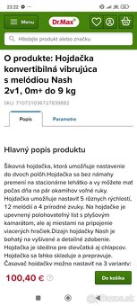 Hojdacie kresielko ingeunity - 2