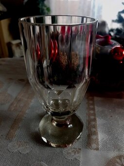HUTNÉ SKLO, POHÁR, rosé AMFORA, Egermann dóza,.. - 2