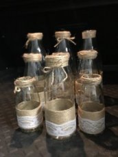 Jutova váza na svadbu - výzdoba svadobná - 2