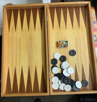 Predám súpravu hier BACKGAMMON + ŠACH / DÁMA - 2