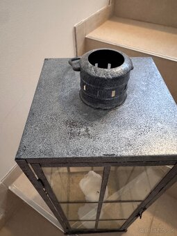 Sklenený lampáš V57cm - 2