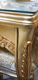 Jedálenský stôl baroko celozlatý - 2