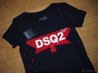 Dsquared2 dámske tričko čierne - 2