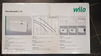 Kanalizačná prečerpávačka Wilo hydrodrainlift 3-35 - 2