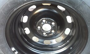 originál Volkswagen REZERVA plech disk 6Jx15 5x100  a pneu - 2