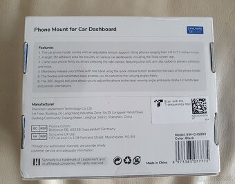 SYNCWIRE Držiak na mobil do auta [stabilnejšia verzia] - 2
