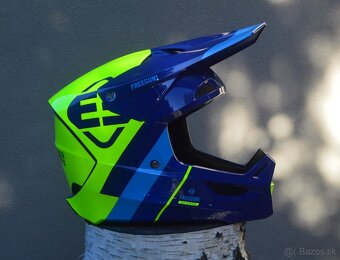 prilba helma okuliare modrá fluo žltá shot freegun CE 2206 - 2