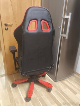 Dxracer červena KING SERIES +vankusik na hlavu a bedrovy - 2