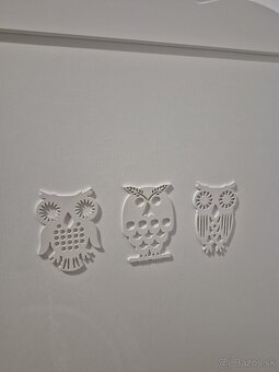 Biela postieľka so sovičkami - 2