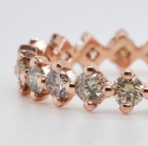 Zlatý prsteň s diamantami 1,40 karátov - 2